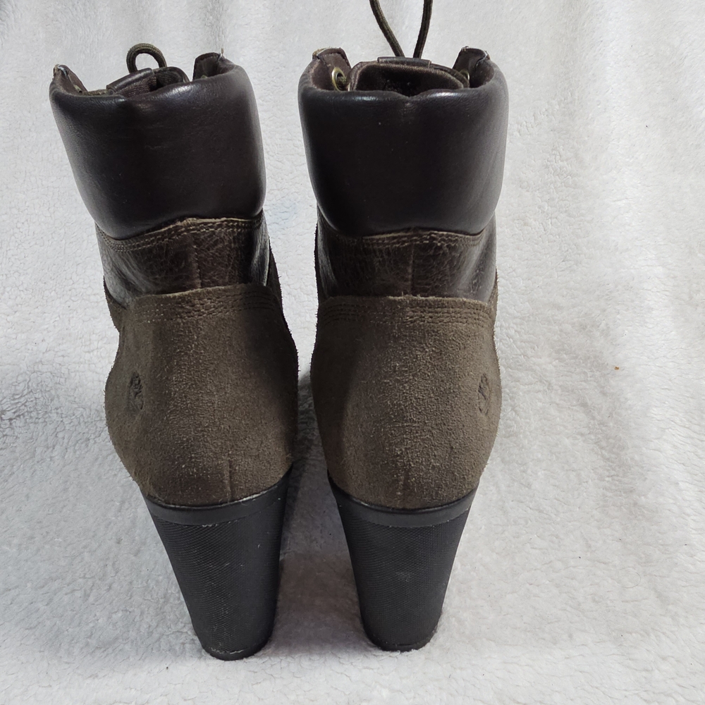 Timberland Women's Brown Leather Ankle Boots - Picture 4 of 14